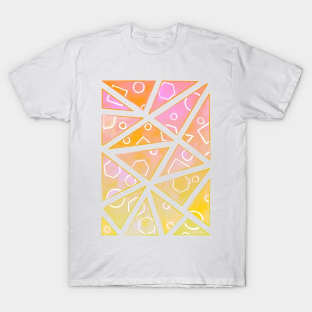 Sunset triangles T-Shirt by Home Cyn Home 